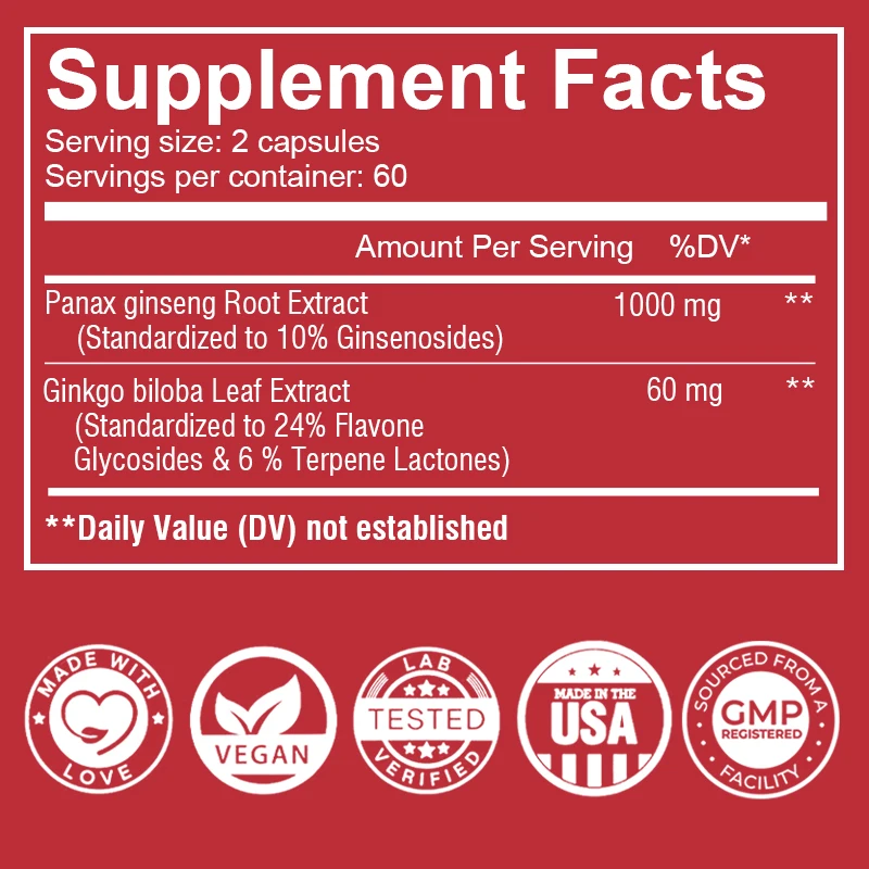 Корейские капсулы с красным же – обзор и цена Ginkgo Biloba Extract
