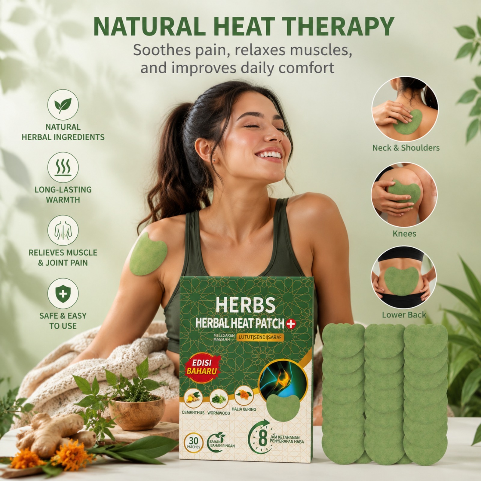 30 шт. травяных пластырей для  – обзор и цена Herbal Zone